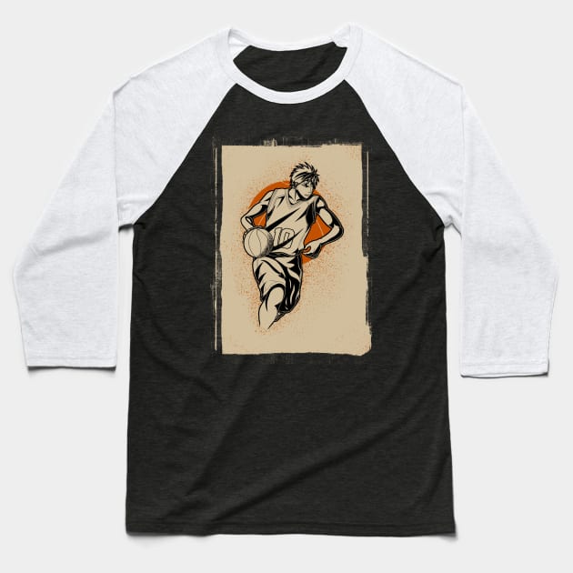 Taiga Kagami in Action Baseball T-Shirt by Paradox Studio